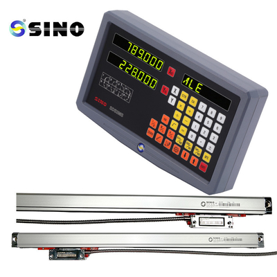 SINO SDS 2MS DRO Kits Γυάλινη γραμμική κλίμακα για τριβή ΤΤΛ 2 άξονας σύστημα οργάνων δοκιμής ψηφιακής ανάγνωσης
