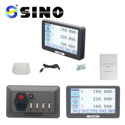Κιτ Ψηφιακής Ένδειξης SINO SDS200S DRO 3 Αξόνων LCD Οθόνη Αφής για γραμμική κλίμακα κωδικοποιητή τόρνου φρέζας