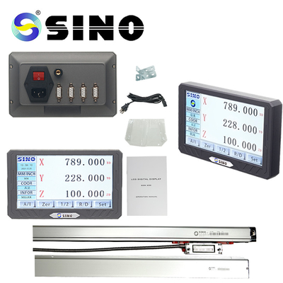 Τριάξονα ψηφιακή οθόνη αναγνώρισης LCD SINO SDS200S Γραμμικός οπτικός κωδικοποιητής