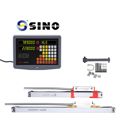SINO SDS2MS 2 άξονες ψηφιακή ανάγνωση με οθόνη LED για πλινδρόμηση, πολυλειτουργικά συστήματα μέτρησης DRO