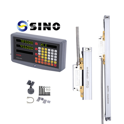 Ψηφιακή ένδειξη SINO SDS 2-3MS 2 αξόνων Μεταλλική LCD Πλήρης για φρέζα DRO 0.005mm Ανάλυση Πρακτικό με Γραμμικό Κωδικοποιητή