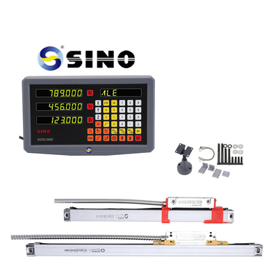 Σύστημα ψηφιακής ανάγνωσης SINO SDS2-3MS ψηφιακή ανάγνωση οθόνης DRO με γραμμικό κωδικοποιητή τριών αξόνων για μηχανή αλεξιπλαστικής