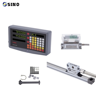 Ψηφιακή ένδειξη SINO SDS 2-3MS 2 αξόνων Μεταλλική LCD Πλήρης για φρέζα DRO 0.005mm Ανάλυση Πρακτικό με Γραμμικό Κωδικοποιητή