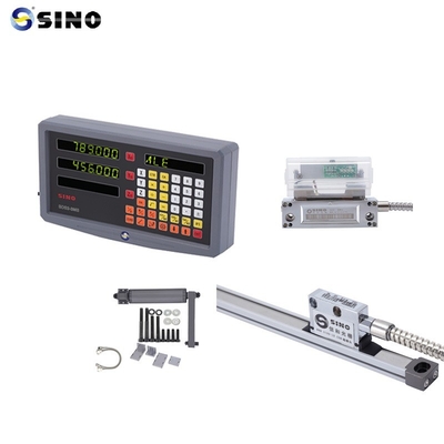Ψηφιακή ένδειξη SINO SDS 2-3MS 2 αξόνων Μεταλλική LCD Πλήρης για φρέζα DRO 0.005mm Ανάλυση Πρακτικό με Γραμμικό Κωδικοποιητή