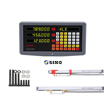Σύστημα ψηφιακής ανάγνωσης 3-άξονα SINO SDS2-3MS DRO Glass Linear Ruler για μηχανή άλεσης στροφείου