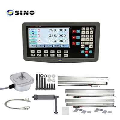 SINO SDS2-3VA 0.5um Ανάλυση DRO 3 Άξονας Ψηφιακό Μετρητή Διαβάσεως RS422 Σήμα Για Στρογγυλομηχανή