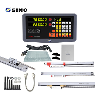 SINO SDS2MS 2 Άξονες Ψηφιακή Ανάγνωση Σύστημα DRO Πολυλειτουργικό με KA300 Γραμμική Κλίμακα Για Στροφείο