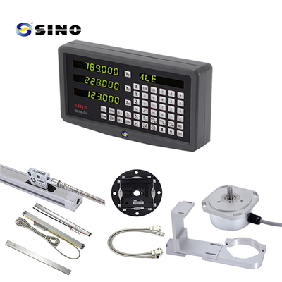 SINO SDS6-3V 3 Άξονες Ψηφιακή αναγνώριση Μεταλλικό LED με γραμμικό κωδικοποιητή για σύστημα DRO φρεατομηχανής