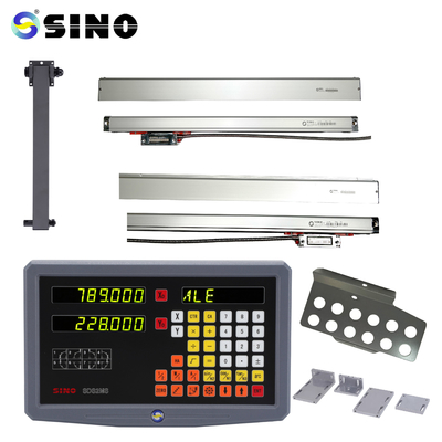 Φρεζοδράπανα Μηχανήματα SINO SDS-2MS 2 Αξόνων Ψηφιακή Ένδειξη DRO Γραμμική Κλίμακα Κωδικοποιητής