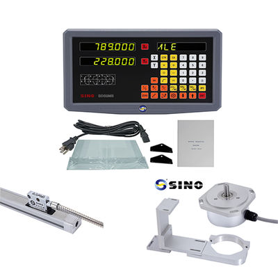 Ψηφιακή ένδειξη οπτικής ανάγνωσης 2 αξόνων SINO με γραμμικό κωδικοποιητή, μήκος 70-1020mm, για φρέζες, τόρνους, μηχανές διάτρησης